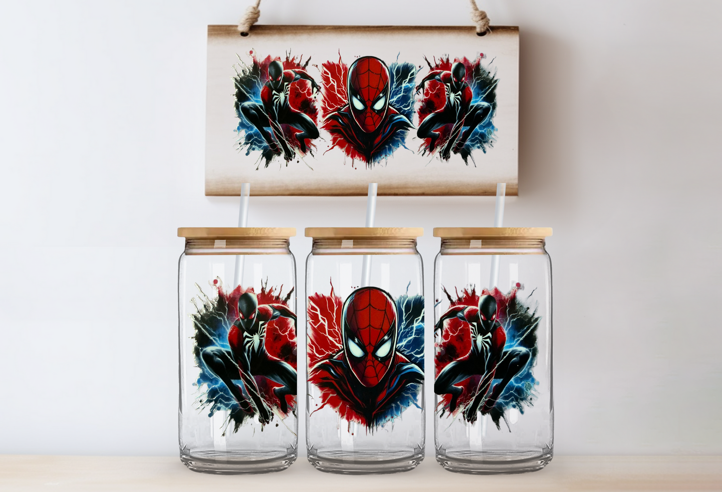 Spiderman 16oz uvdtf wrap