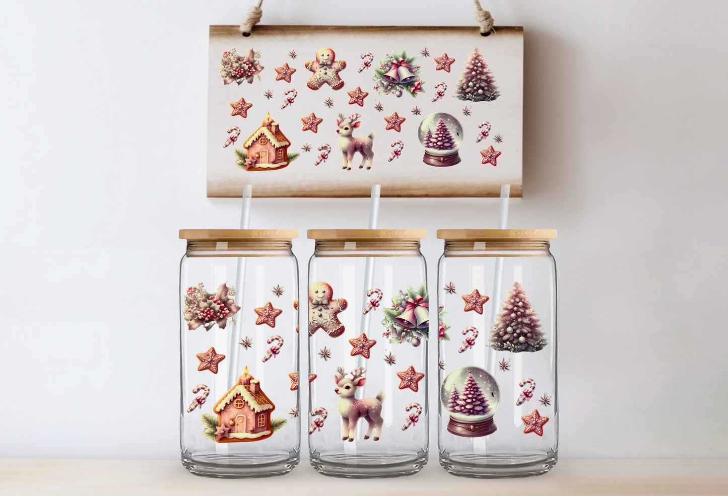 Gingerbread 16oz uvdtf wrap