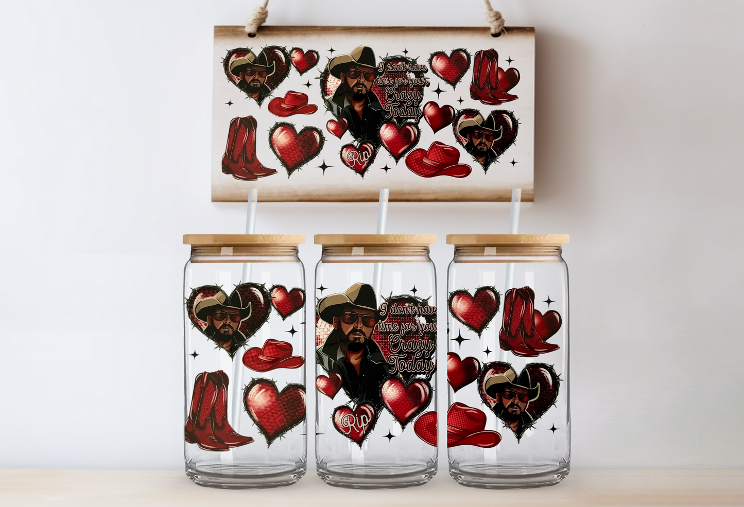 I don't have time for your crazy today 16oz uvdtf wrap