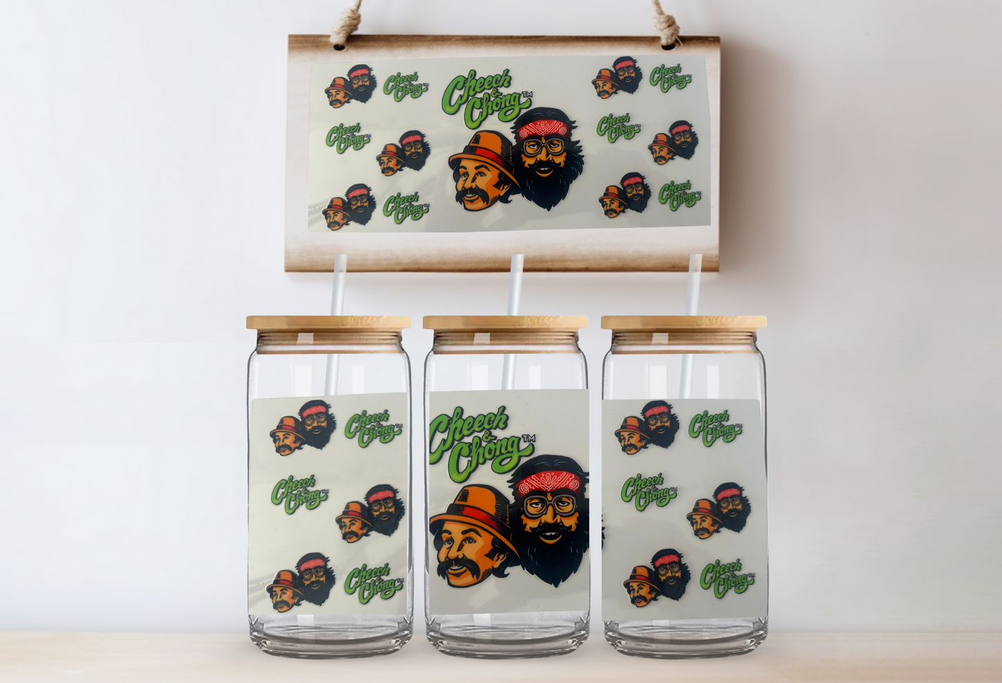 Cheech & chong 16oz uvdtf wrap