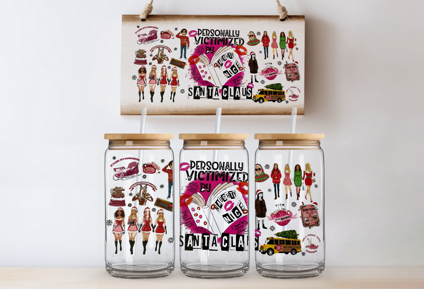 Personally victimized by santa claus 16oz uvdtf wrap