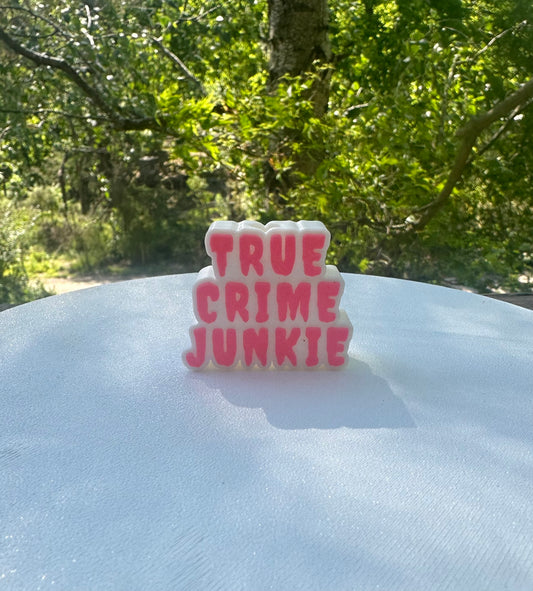 True crime junkie straw topper