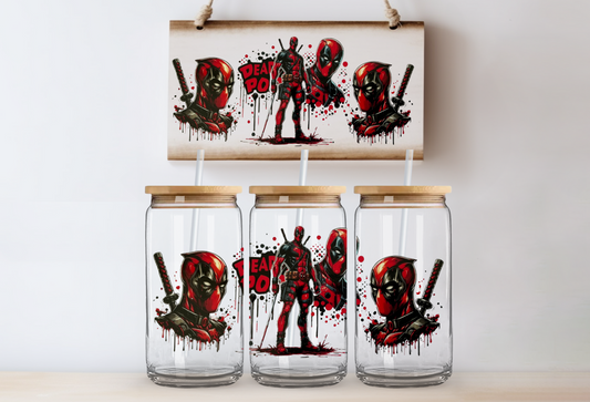 Deadpool 16oz uvdtf wrap