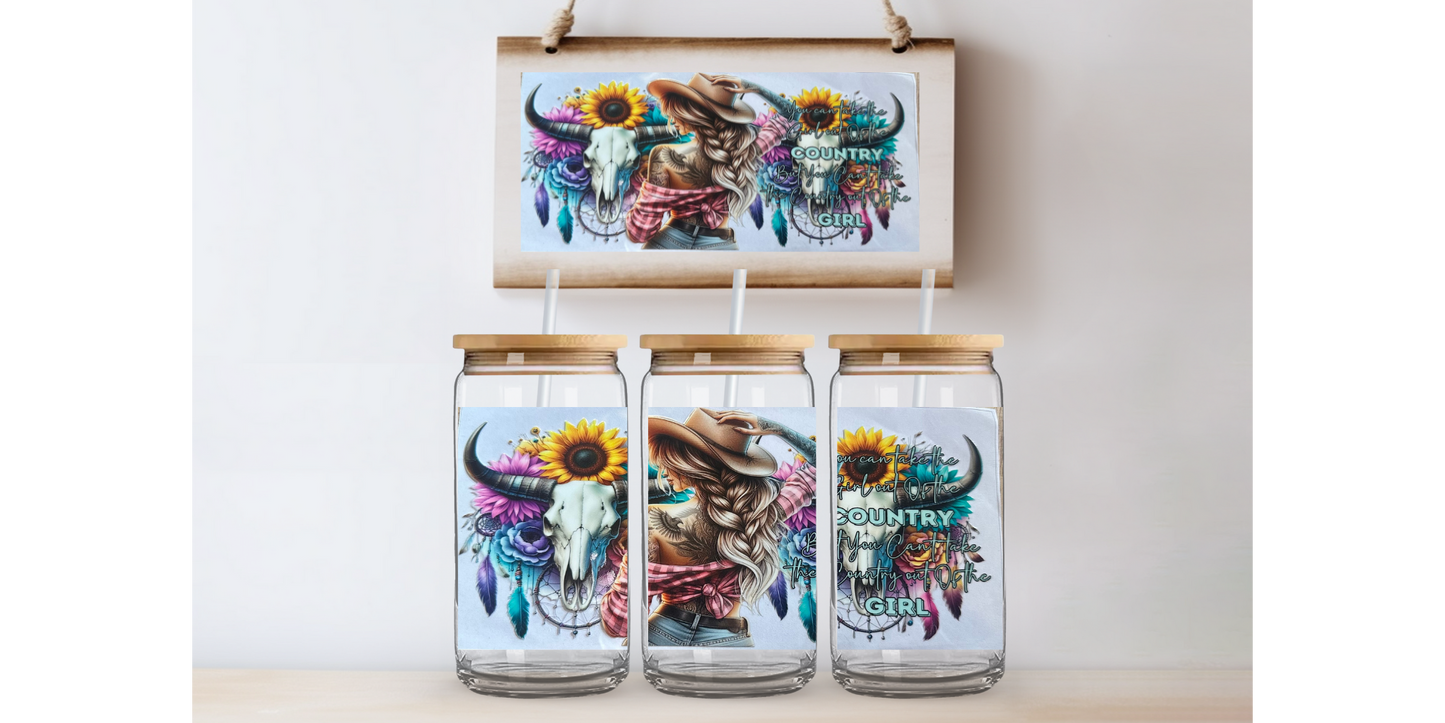 Country girl 16oz uvdtf wrap