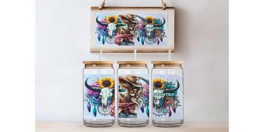 Country girl 16oz uvdtf wrap