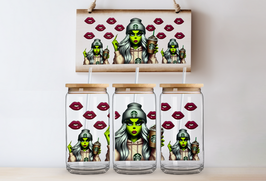 Mama grinch 16oz uvdtf wrap