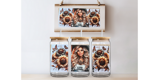 Luke Combs 16oz uvdtf wrap