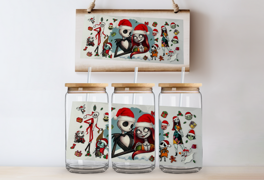 Jack & sally christmas 16oz uvdtf wrap