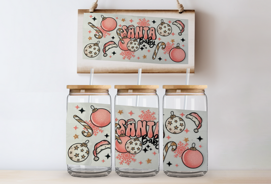 Santa baby 16oz uvdtf wrap