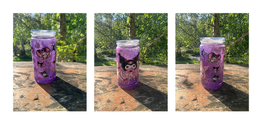 Devil cat 160z acrylic slushie tumbler