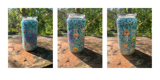 Skzoo 16oz glass tumbler