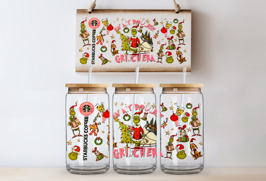 Boujee christmas era 16oz uvdtf wrap