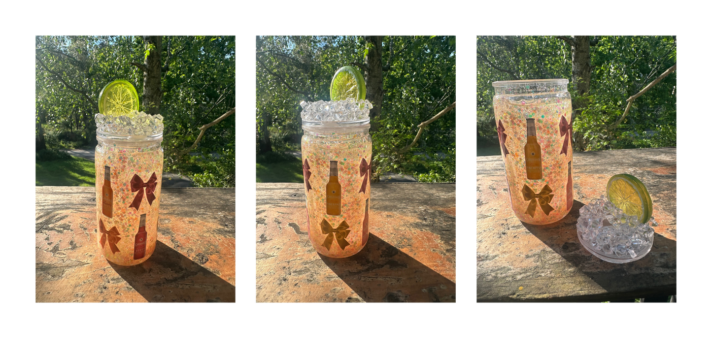 Cruiser 16oz acrylic tumbler including custom lid