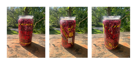 Murder shows 160z glass tumbler