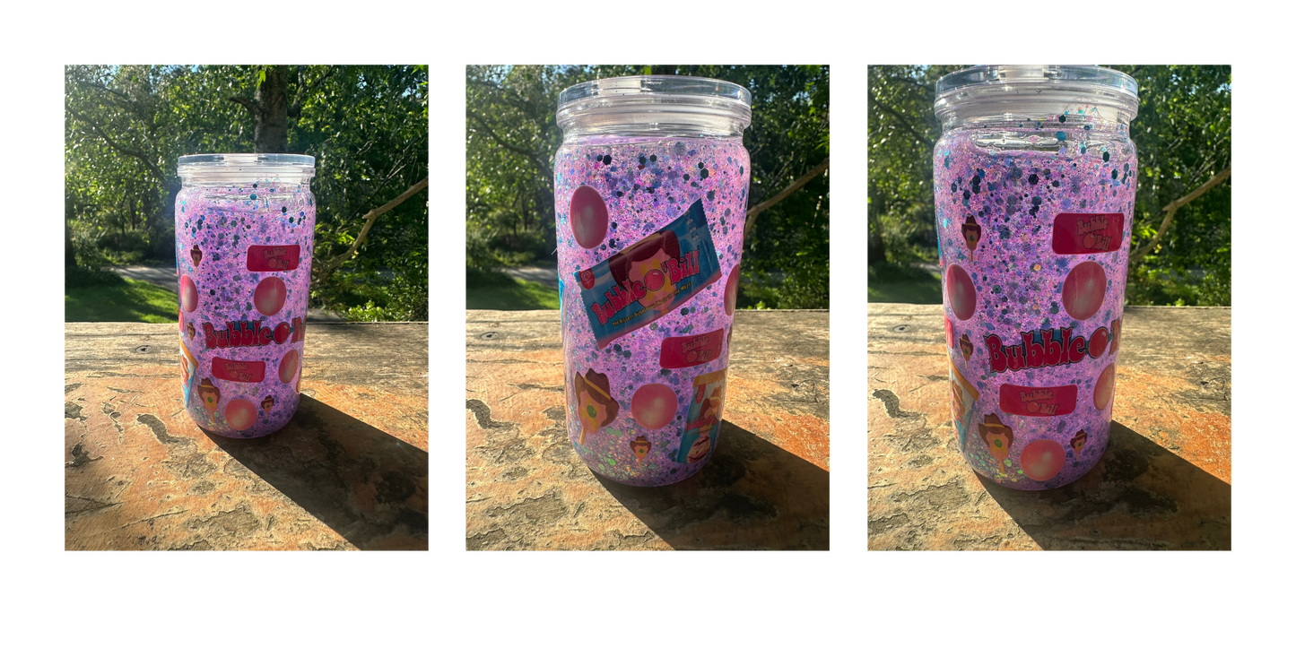 Bubble o Bill 16oz acrylic snowglobe tumbler