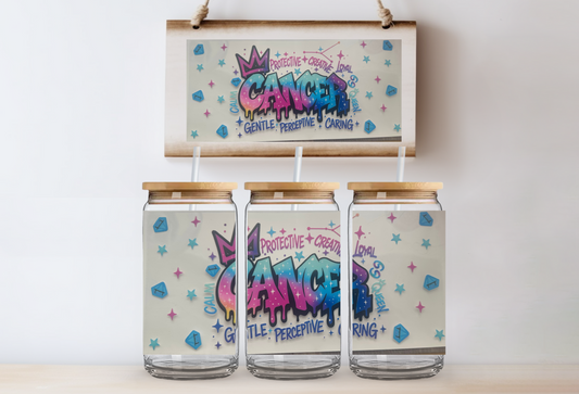 Cancer 16oz uvdtf wrap