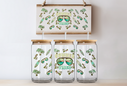Summer vibes sunglasses 16oz uvdtf wrap