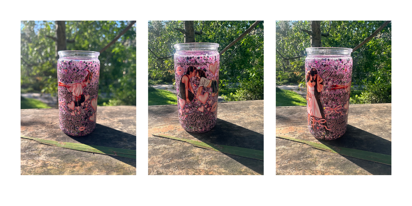 Dirty dancing 16oz snowglobe acrylic tumbler