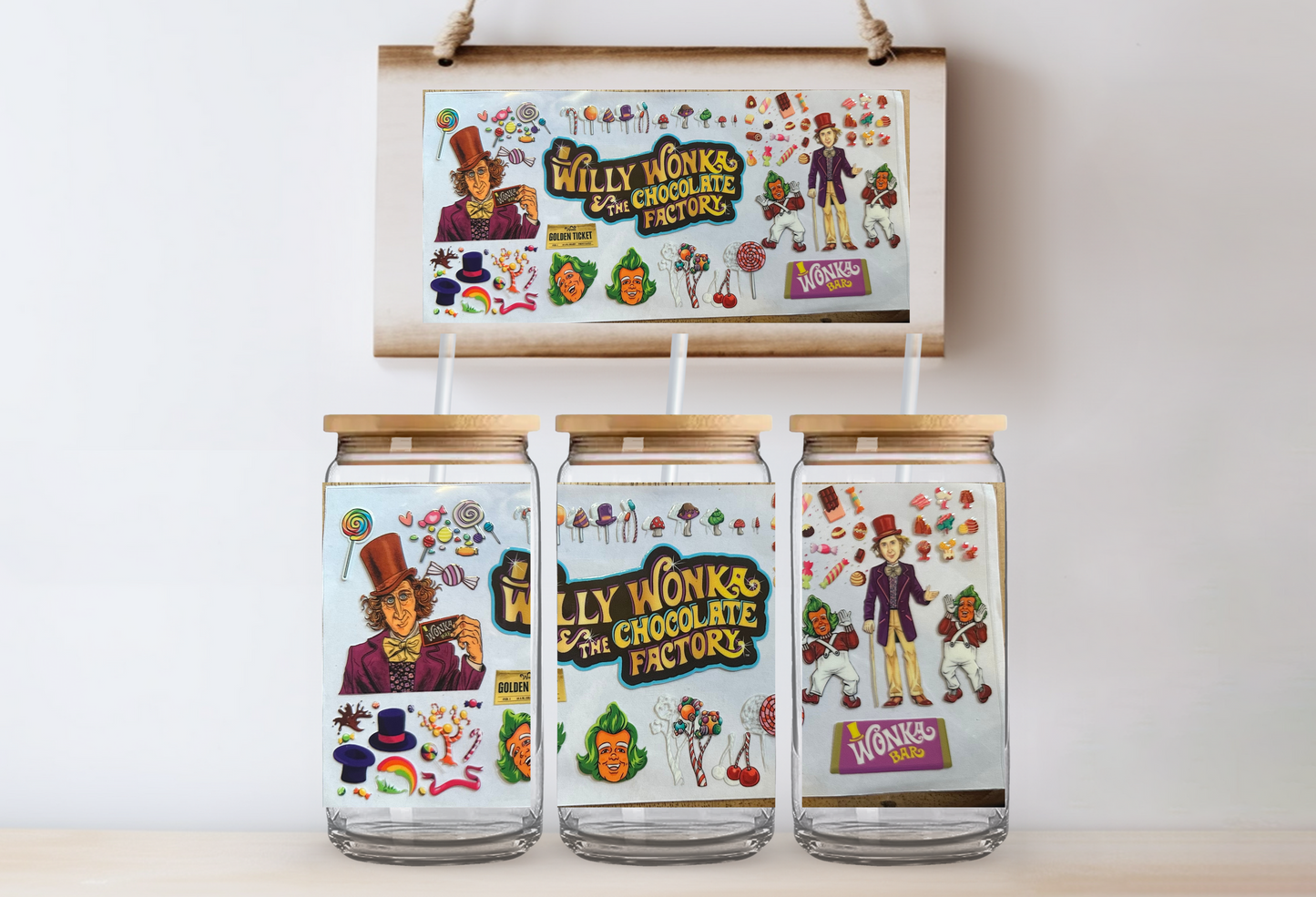 Willy wonka 16oz uvdtf wrap