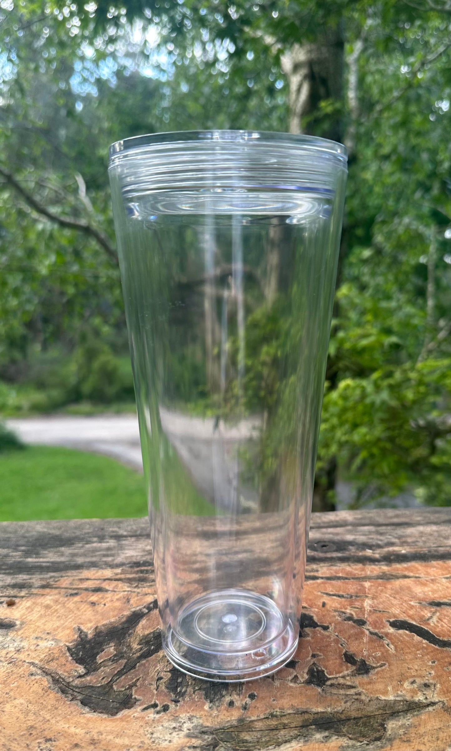 24oz acrylic snow globe tumbler