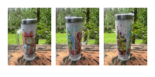 Green guy, Cindy, Max 20oz storyboard tumbler