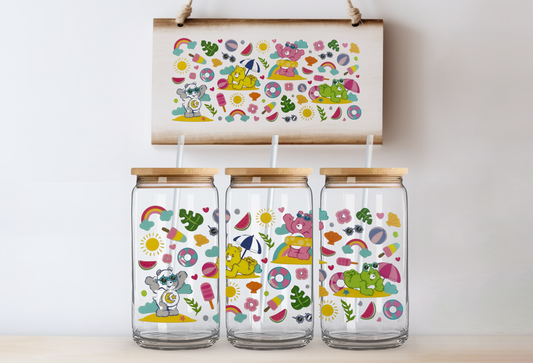 Bear summer 16oz uvdtf wrap