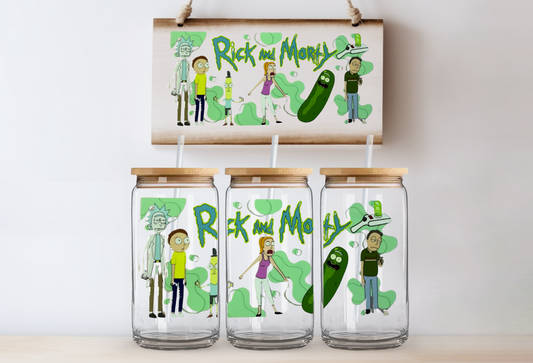 Rick & morty 16oz uvdtf wrap