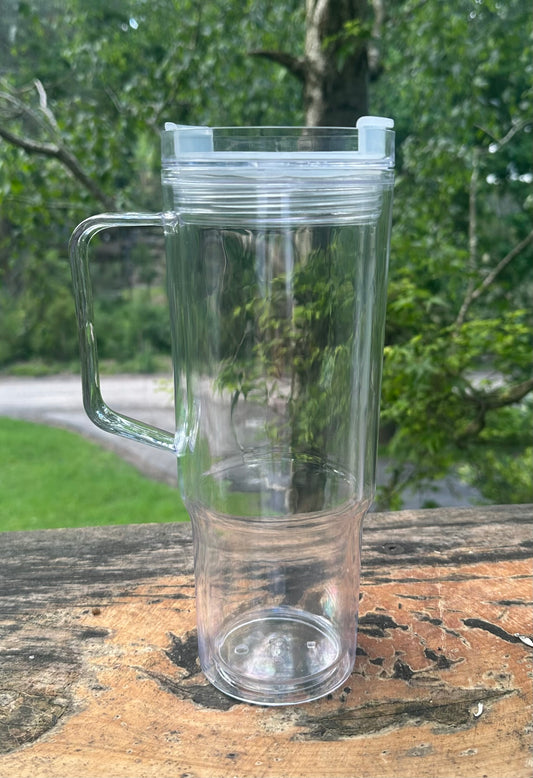 40oz acrylic snow globe tumbler