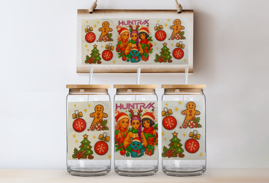 Huntrix Christmas 16oz uvdtf wrap