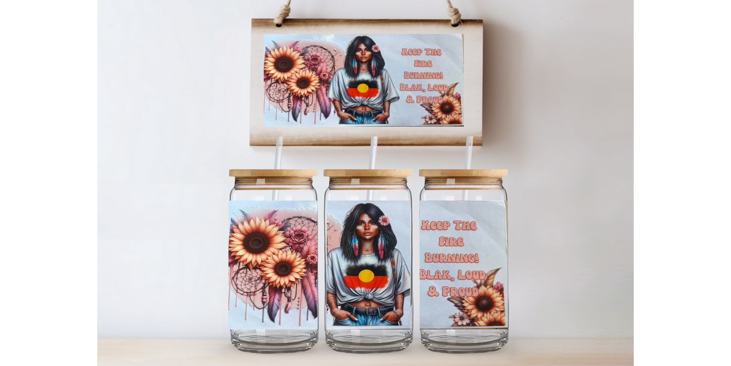 Keep the fire burning 16oz uvdtf wrap