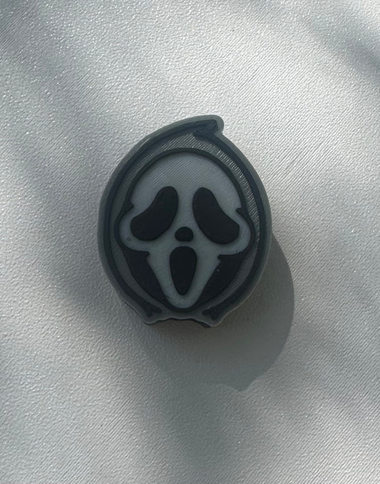 Ghostface straw topper