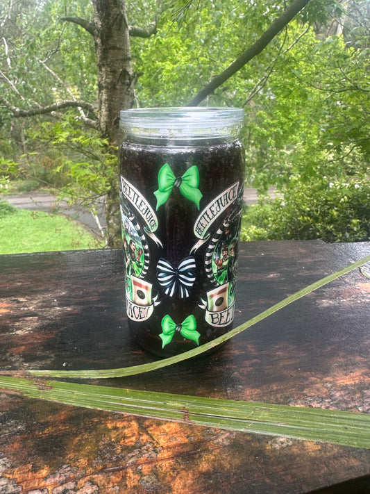 Beetlejuice 16oz slushie mix tumbler
