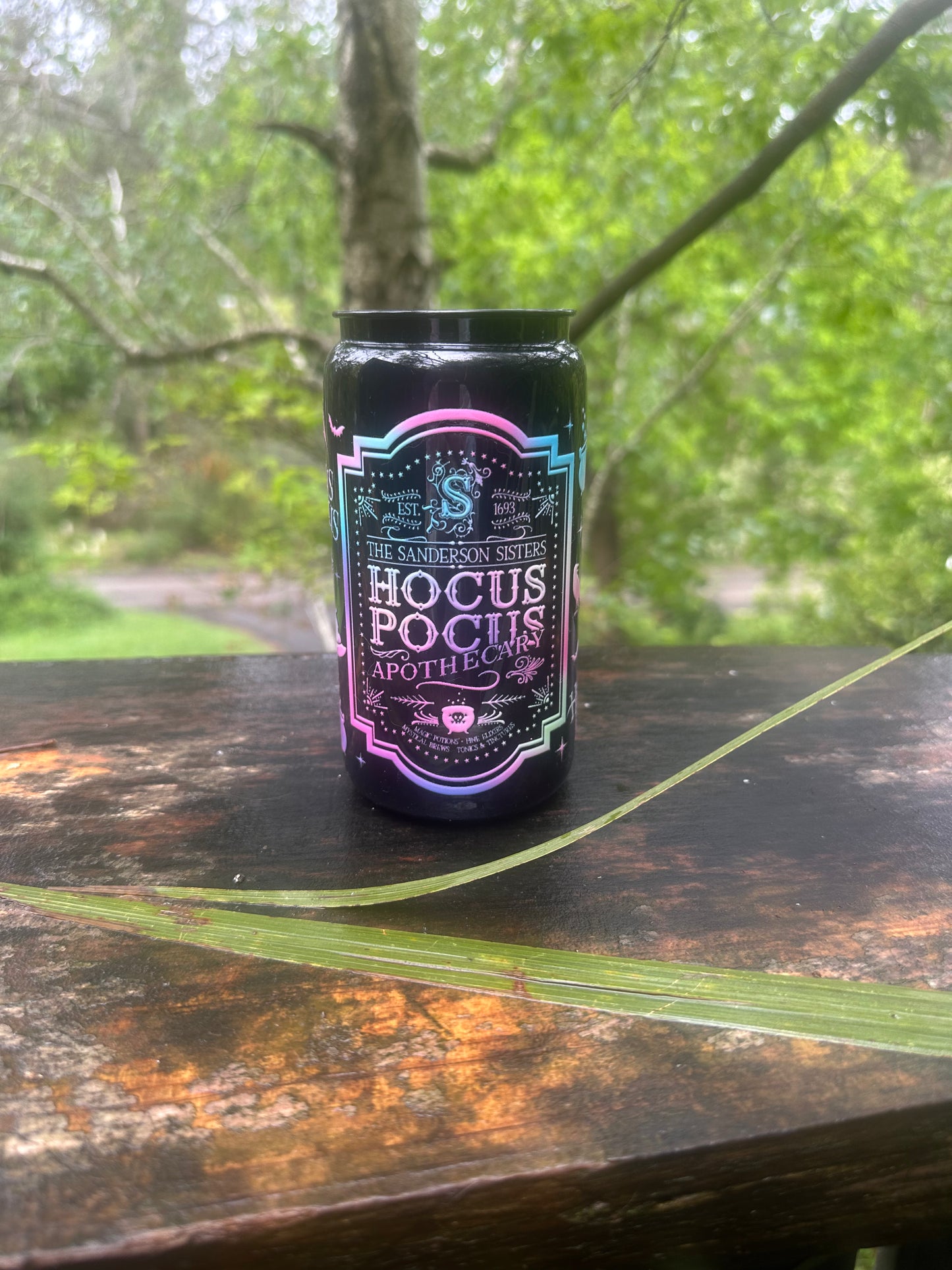 Hocus pocus 16oz black acrylic Libby cup