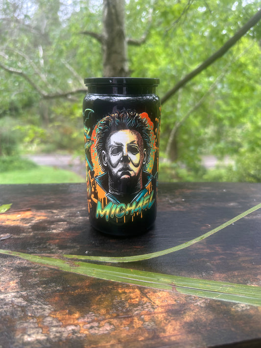 Michael 16oz black acrylic Libby cup