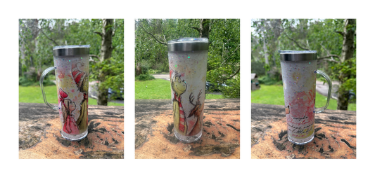 Green man & Cindy - maybe christmas, 20oz storyboard tumbler